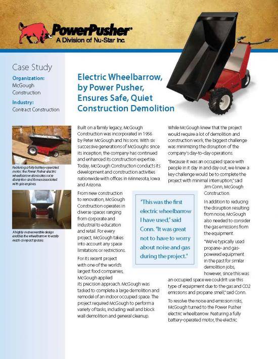 Power-Pusher-E-750-McGough-Construction-Case-Study Page 1